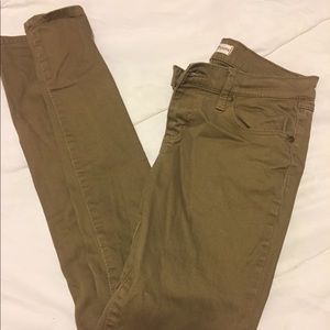 Skinny leg khakis